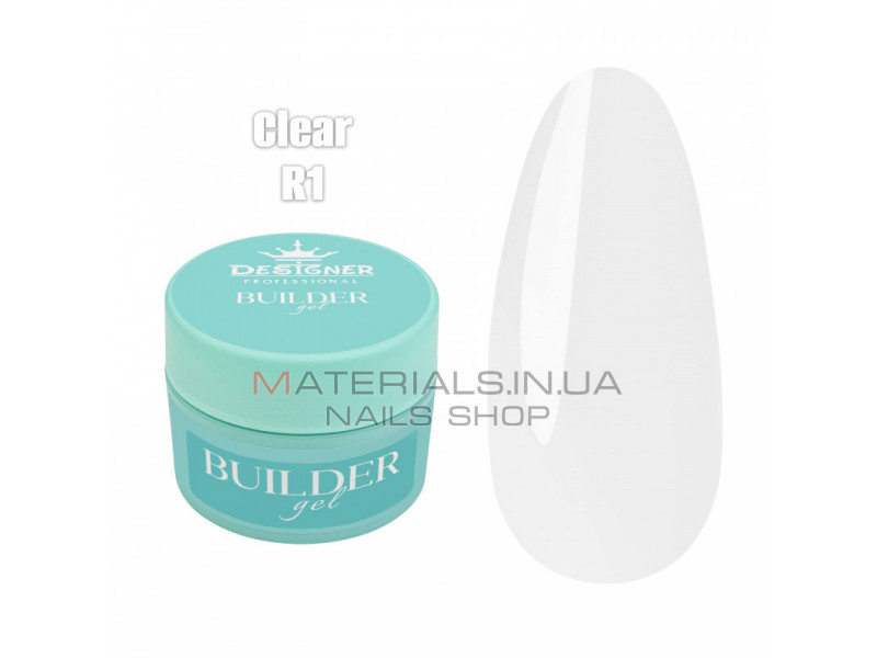 Builder Gel 55 мл., Дизайнер (Моделюючий гель) R1 Clear