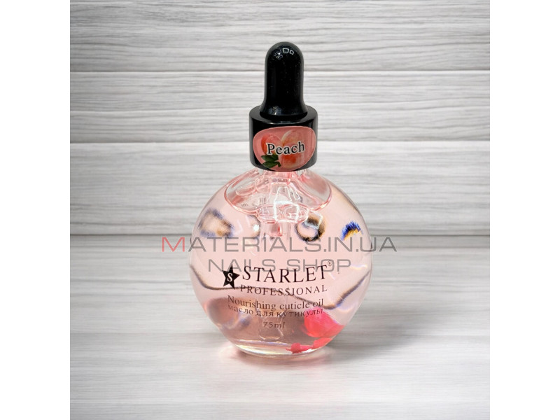 Сухое масло для кутикулы Starlet Professional – Персик, 75 мл.