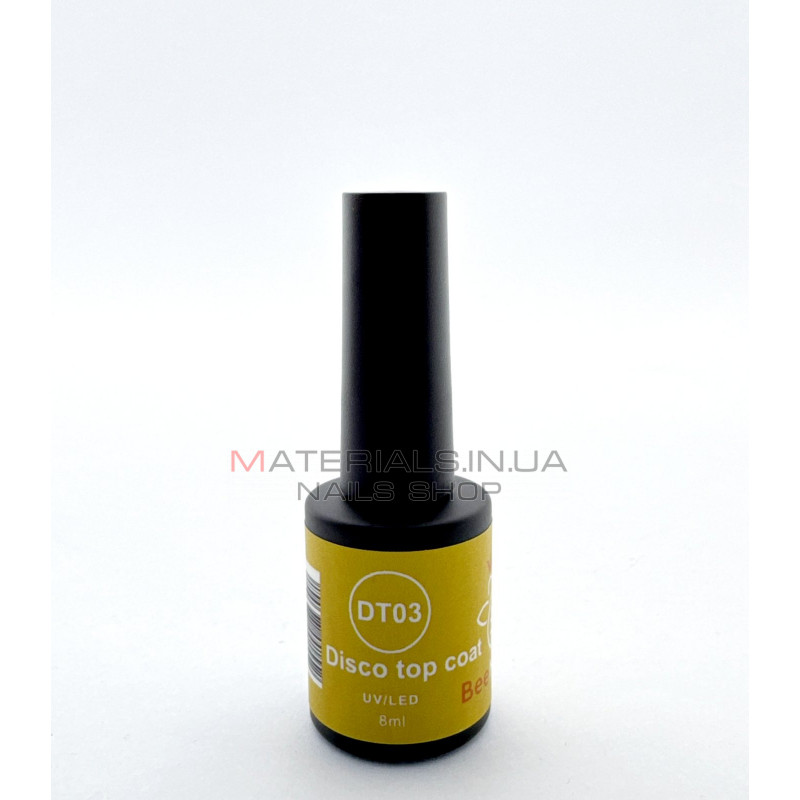 Disco Top Coat Bee Nails, DT03, 8 мл Disco Top Coat Bee Nails, DT03, 8 мл
