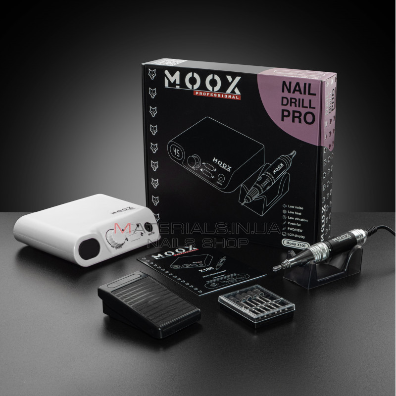 Фрезер Мокс X100 (Білий) на 45 000 об/хв. та 70W. для манікюру та педикюру