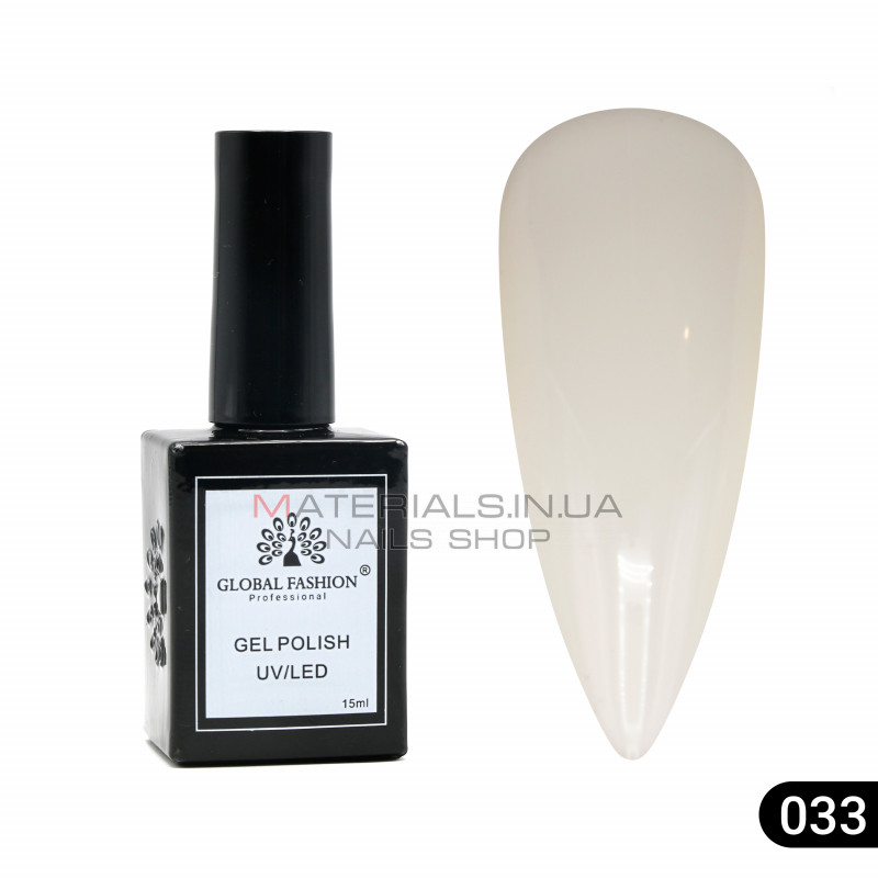 Гель лак Global Fashion, Gel polish 15 ml, 33
