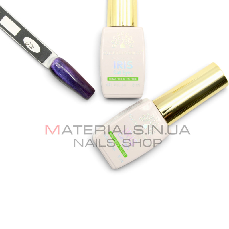 Гель лак кошачий глаз, Global Fashion, IRIS cat eyes 8ml, 07