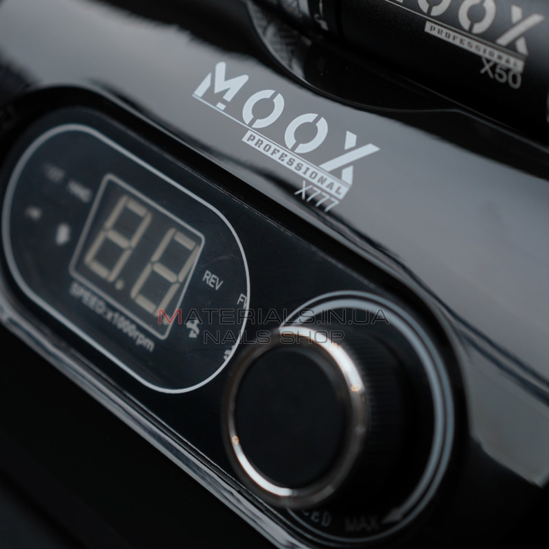 Фрезер Мокс X777 (Black) на 50 000 об/хв. та 70W. для манікюру та педикюру