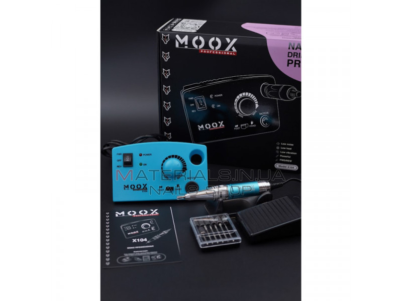 Фрезер Мокс X104 (Light blue) на 45 000 об./мин. и 65W. для маникюра и педикюра