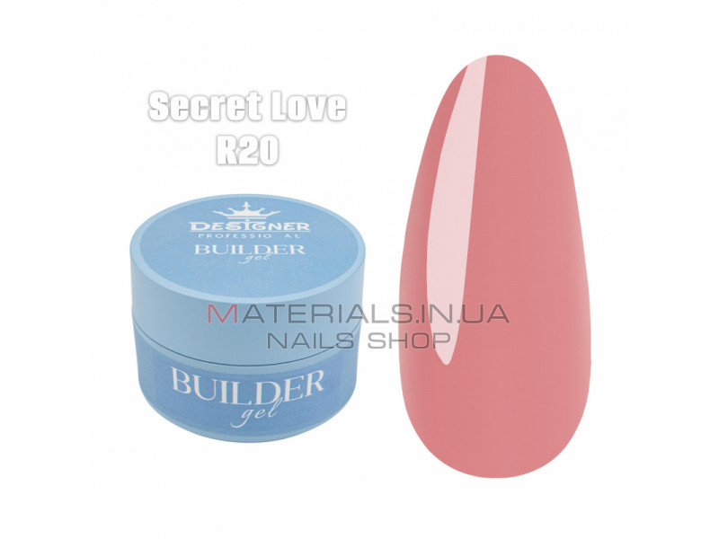 Builder Gel 30 мл., Дизайнер (Моделюючий гель) R20 Secret Love