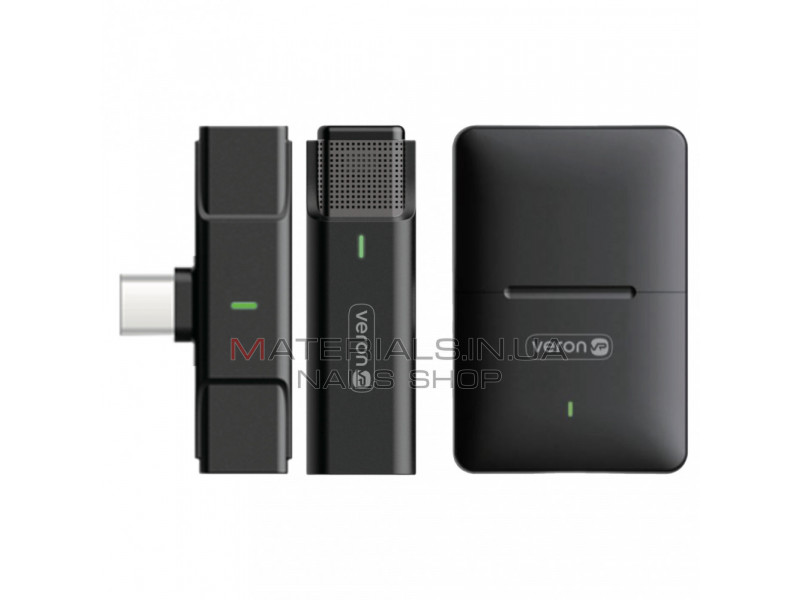 Беспроводной микрофон для телефона USB C — Veron EP033AH-C c кейсом зарядки