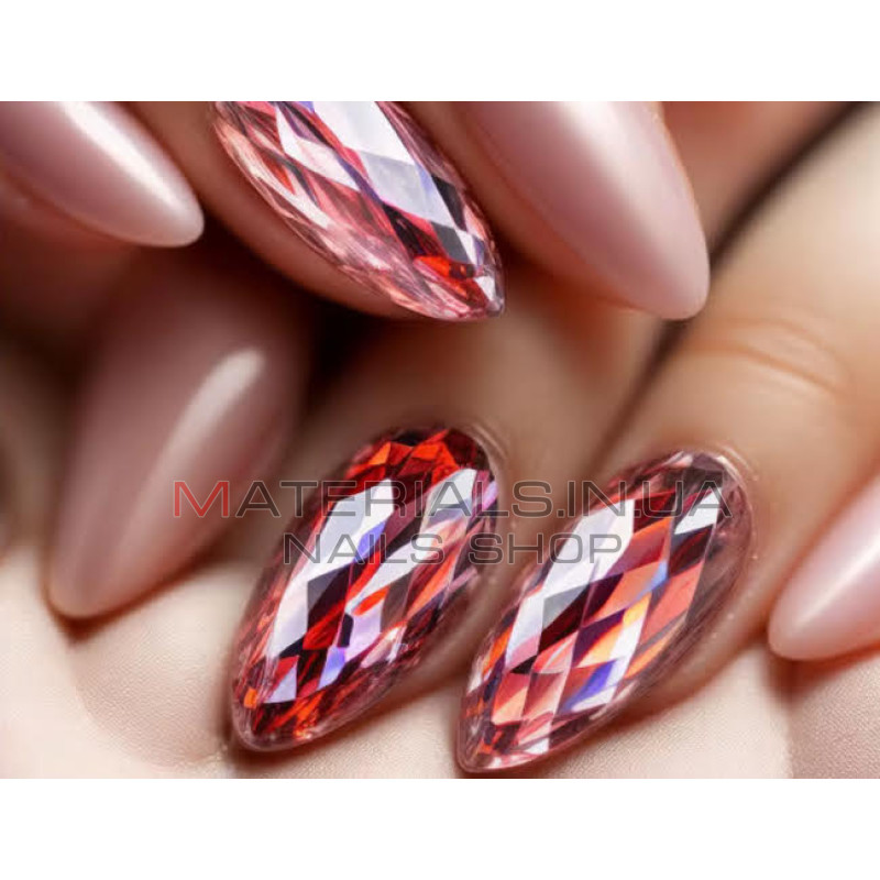 Diamond Fast Gel Tips (DF7 Oval) - гелеві типси Дизайнер 120 шт/уп