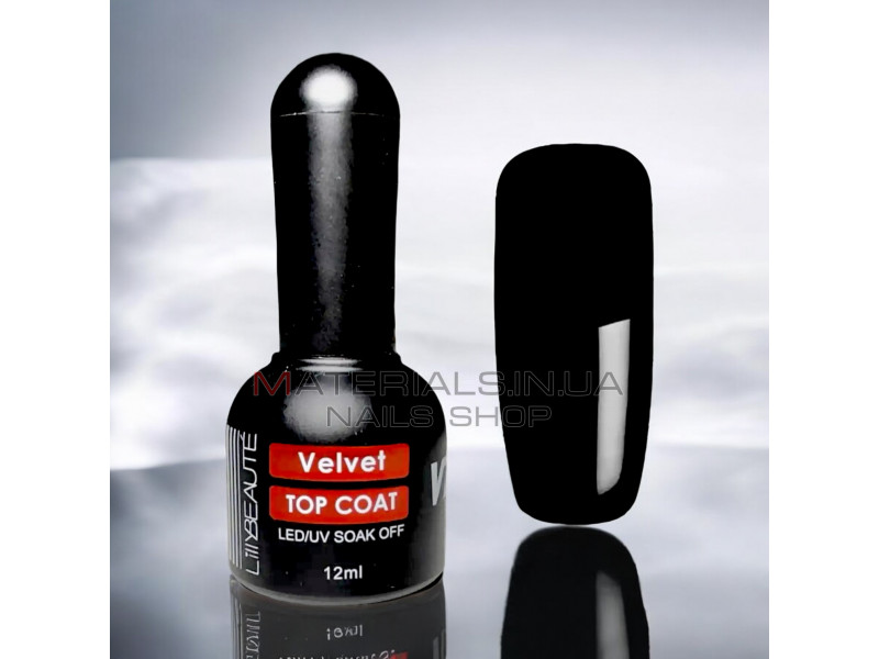 Топ матовий Вельвет Lilly Beaute Velvet Top Coat, 12 мл