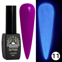 Гель лак Luminous Global Fashion 8 мл, светящийся в темноте, 11