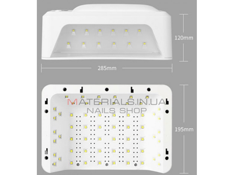 Профессиональная LED UV лампа для ногтей на две руки Sun T8, 72 Вт