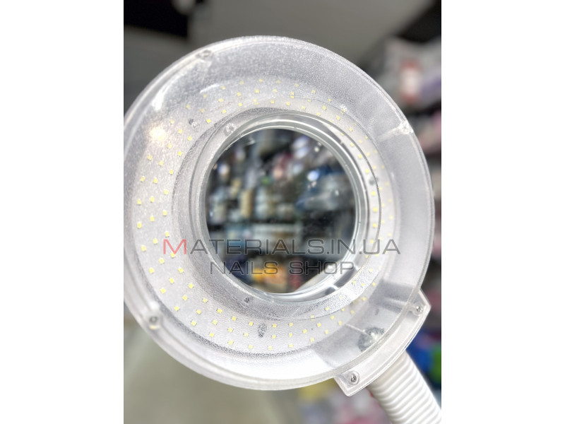 Лампа лупа косметологічна LED A-005 (гофра, регулятор яскравості, лінза 12см)