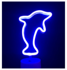 Ночной светильник — Neon Sign — Dolphin
