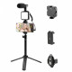 Monopod Tripod For Mobile | Bluetooth | Microphone LED Lamp | AY-49Z