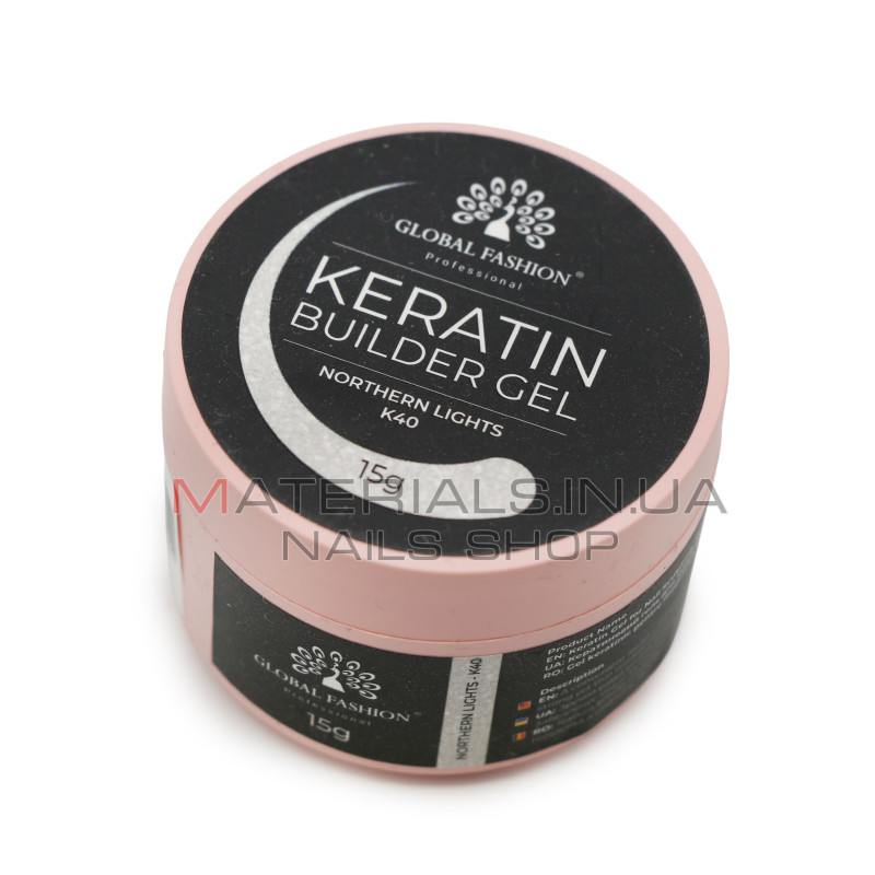 KERATIN BUILDER GEL, Global Fashion, 15 g, K40