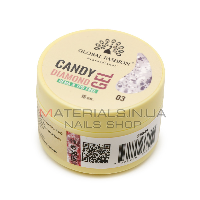 Гель для моделювання нігтів 15 г, Diamond Builder Gel 03