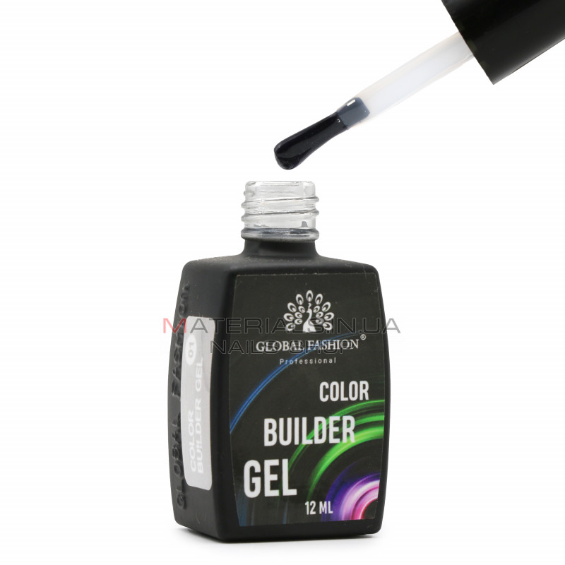 Кольоровий гель для нігтів Color Builder Gel 12 мл, 01 Кольоровий гель для нігтів Color Builder Gel 12 мл, 01