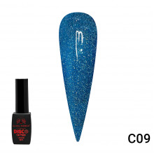 Гель лак Disco Gel Polish, Global Fashion, светоотражающий, 8 мл C09