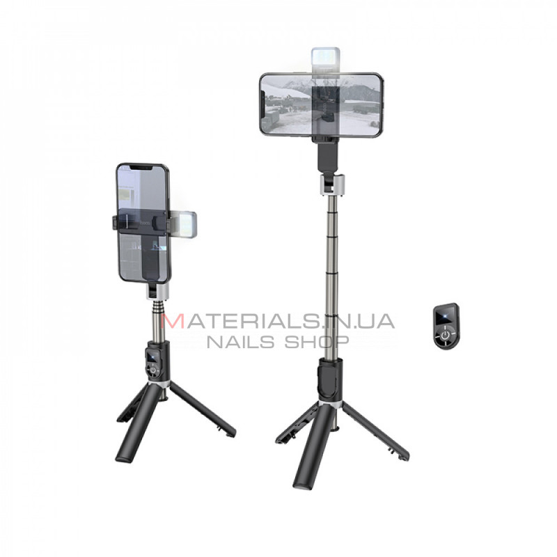 Live Broadcast Holder — Hoco K16 aluminum alloy fill light live broadcast holder — black