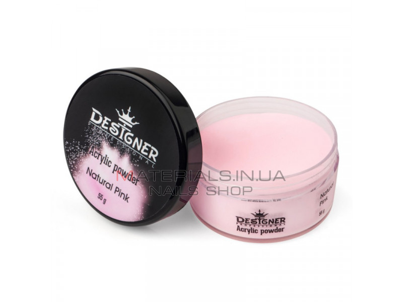 Acrylic Powder 55 г. (Natural pink). - акриловая пудра Дизайнер