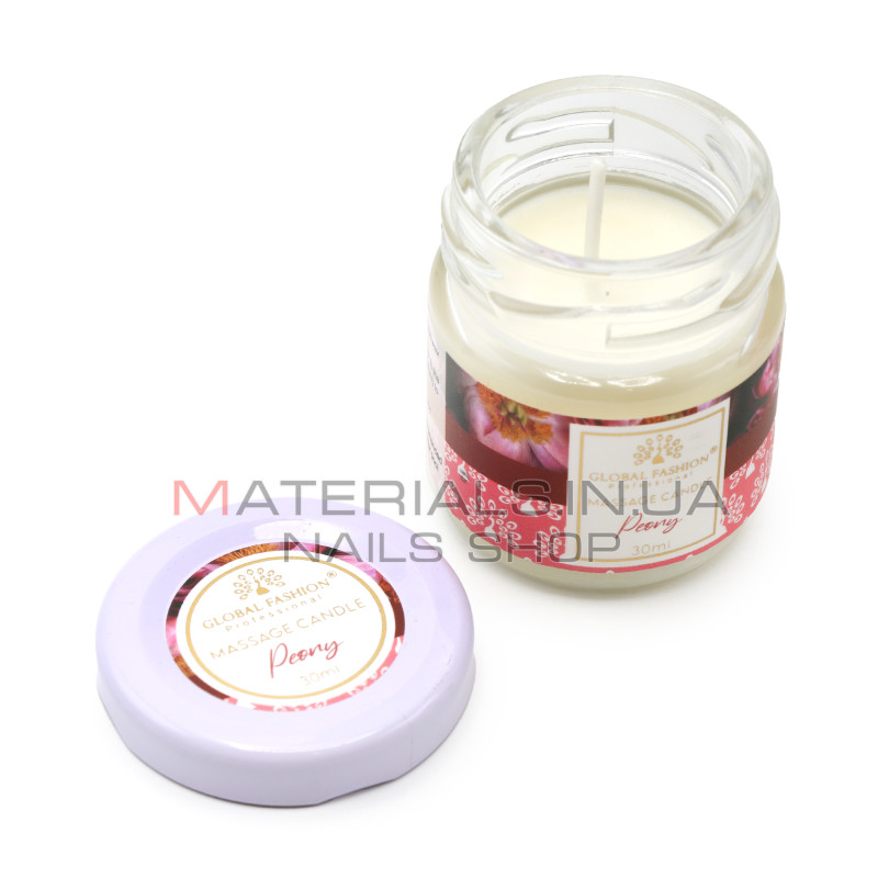 Масажна свічка Global Fashion, G30 ml, Peony