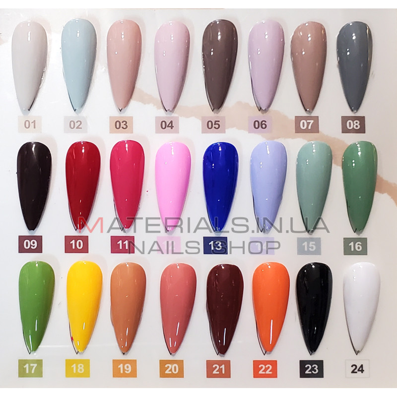 Гель-фарба підвищеної щільності, Solid color gel Global 5г №01-24