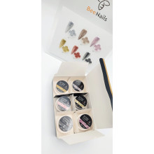 Гель із глітером Bee Nails, набір 6 шт