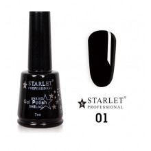 Гель-лак Starlet Professional №01, "Черный агат"