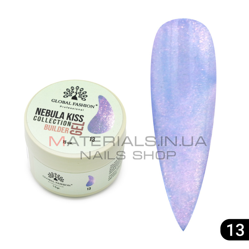 Гель для моделювання нігтів 15 гр, Nebula Kiss Builder Gel 13