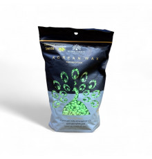 Гарячий пленочний віск Global Fashion Korean Wax, Зелений чай, 500 г