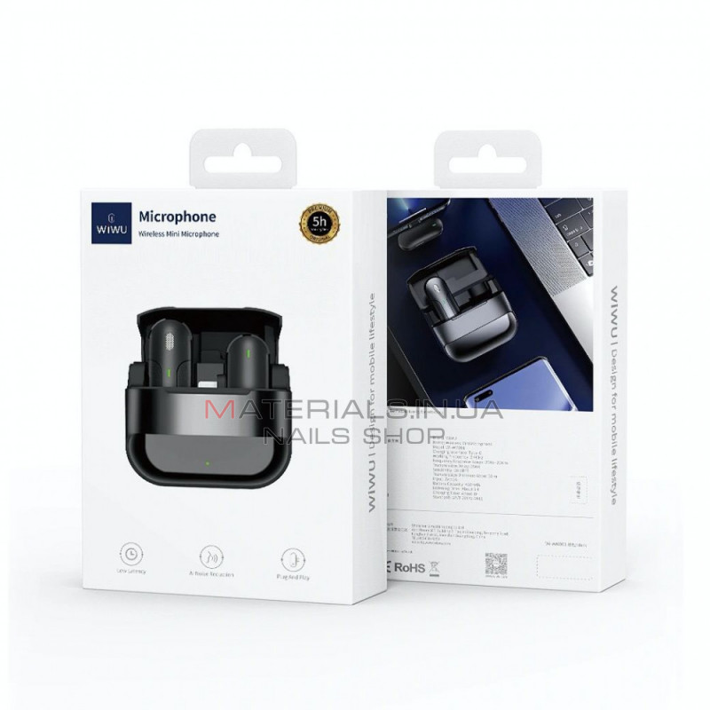 Беспроводной микрофон для телефона USB C — Wiwu Wi-WM001 Беспроводной микрофон для телефона USB C — Wiwu Wi-WM001