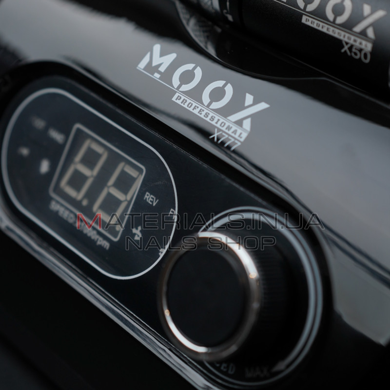 Фрезер Мокс X777 (Black) на 50 000 об/хв. та 70W. для манікюру та педикюру