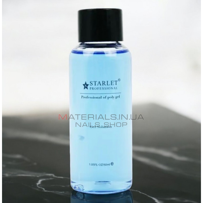 Starlet Professional Polygel Solution Жидкость для работы с полигелем, 50 мл Starlet Professional Polygel Solution Жидкость для работы с полигелем, 50 мл