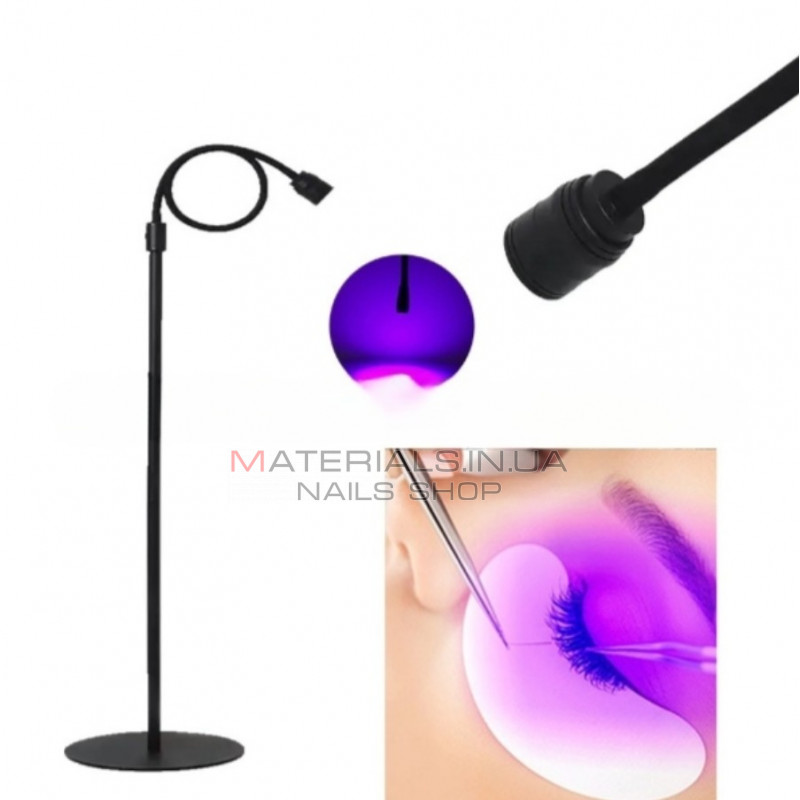 Лампа UV напольная для наращивания ресниц 5 W, черная Лампа UV напольная для наращивания ресниц 5 W, черная