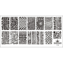 Диск для стемпінгу Designer металевий (12x6 см) №114