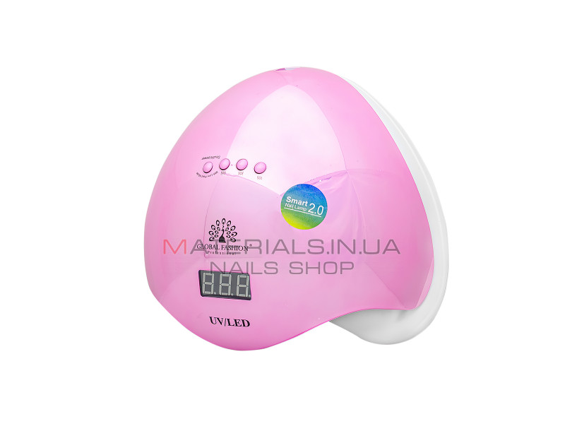 Лампа для ногтей LED/UV 72Вт, pink, Global Fashion L-1100