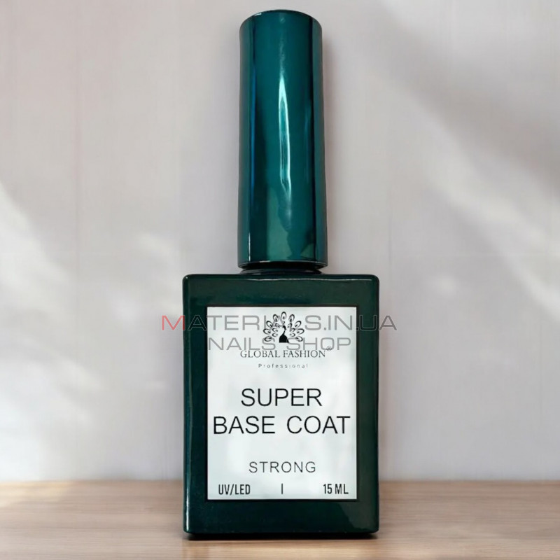 База для ногтей Super Strong Base Global Fashion, 15 мл База для ногтей Super Strong Base Global Fashion, 15 мл