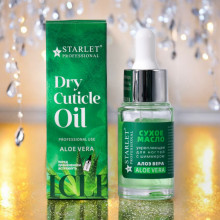 Сухе масло для кутикули Starlet Professional – Алоє вера, 20мл