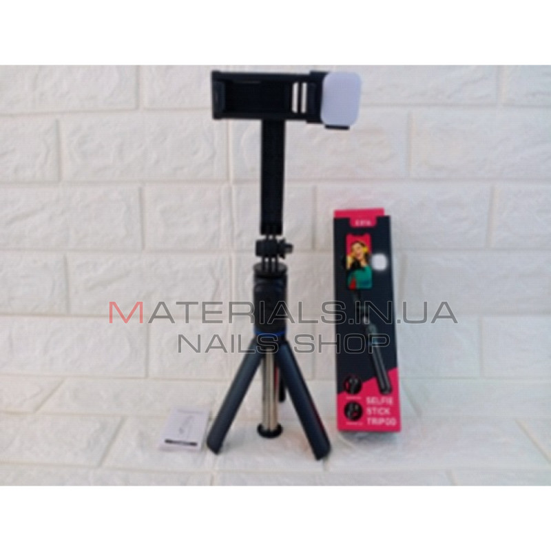 Монопод Tripod C01S, Bluetooth, LED Lamp, 1,07 м