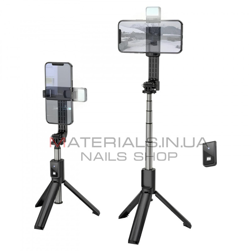 Монопод Tripod D10S, Bluetooth, LED Lamp, 0,67 м