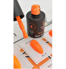Гель-лак неоновый для ногтей Bee Nails neon gel polish, №04