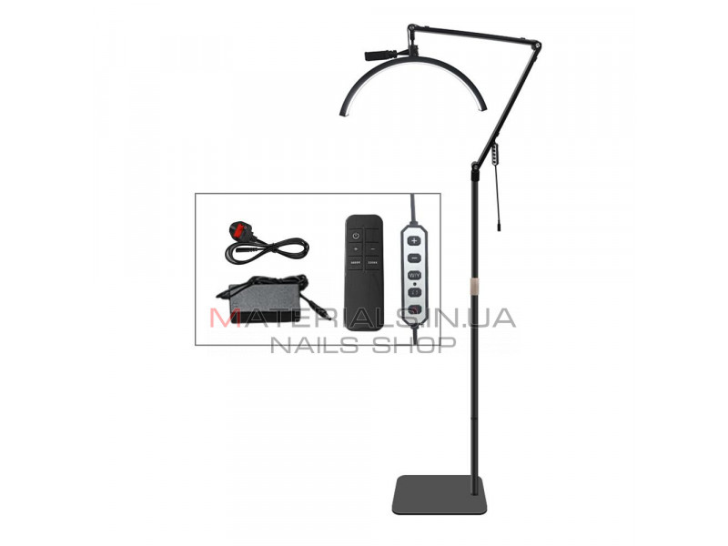 Безтеневая LED лампа-полумесяц HD-M40X 36W White color 3200-5600K 50cm light:238 145-187cm Alloy lamp head+metal support