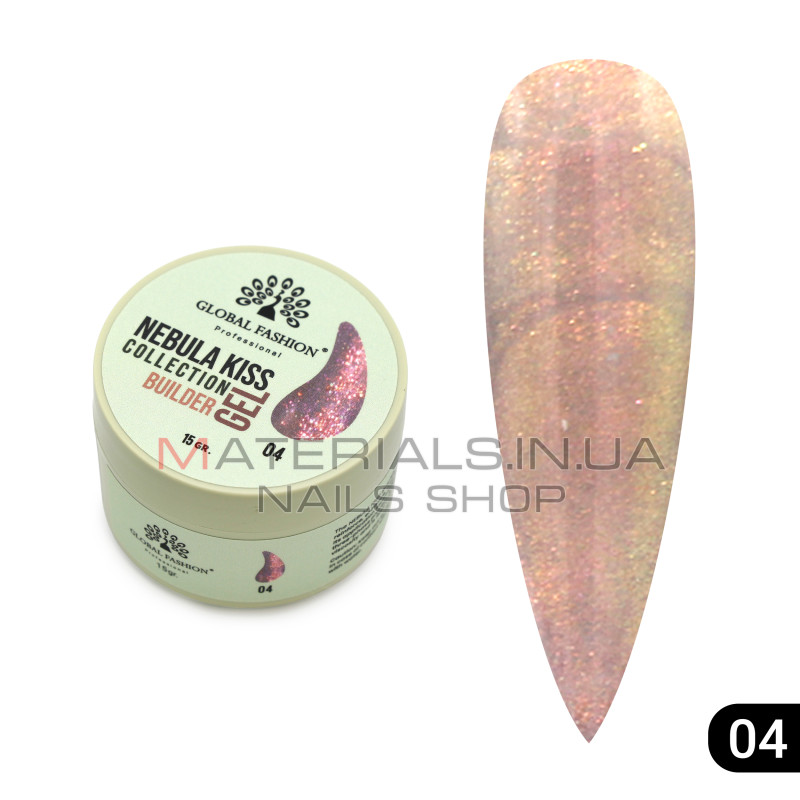 Гель для моделювання нігтів 15 гр, Nebula Kiss Builder Gel 04