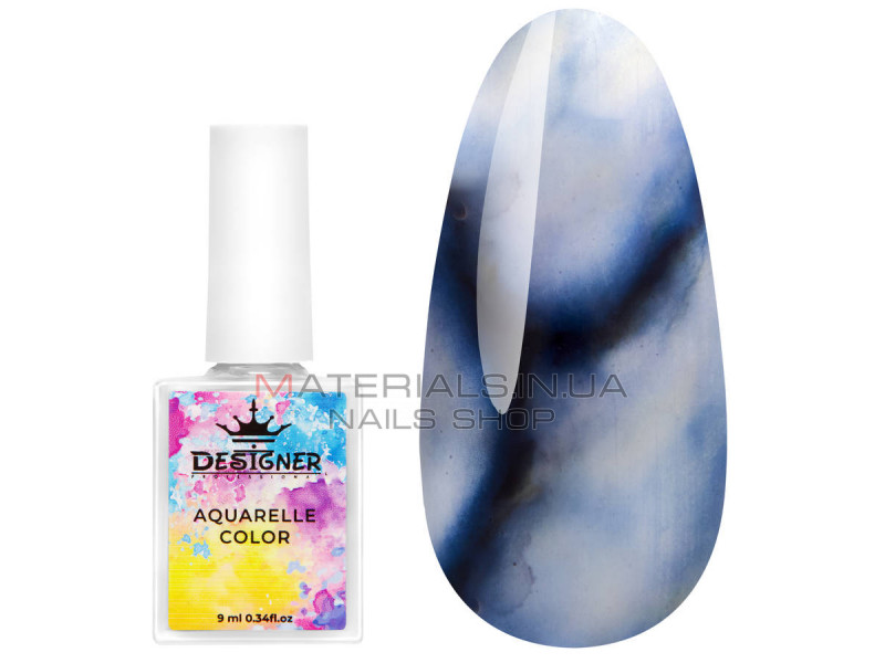 Aquarelle Color Designer №12 акварельні краплі для дизайну нігтів, 9 мл