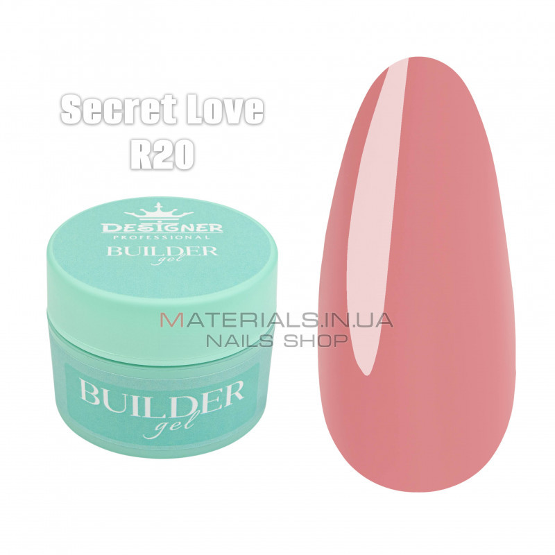Builder Gel 15 мл., Дизайнер (Моделирующий гель) R20 Secret Love Builder Gel 15 мл., Дизайнер (Моделирующий гель) R20 Secret Love