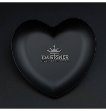 Металлический лоток для инструментов (Черный) 9,3х9,3см. "Сердце" Дизайнер - Н