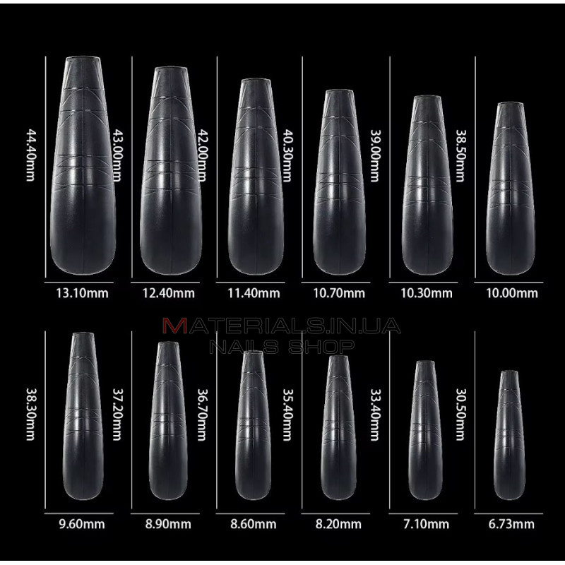 Fast Gel Tips MT1 (Multiforms) - типси гелеві Дизайнер 120 шт/уп Fast Gel Tips MT1 (Multiforms) - типси гелеві Дизайнер 120 шт/уп