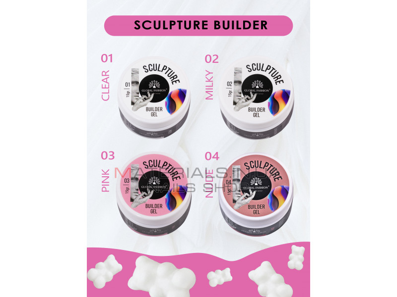 Скульптурний гель SCULPTURE BUILDER GEL 15 гр, NUDE №04