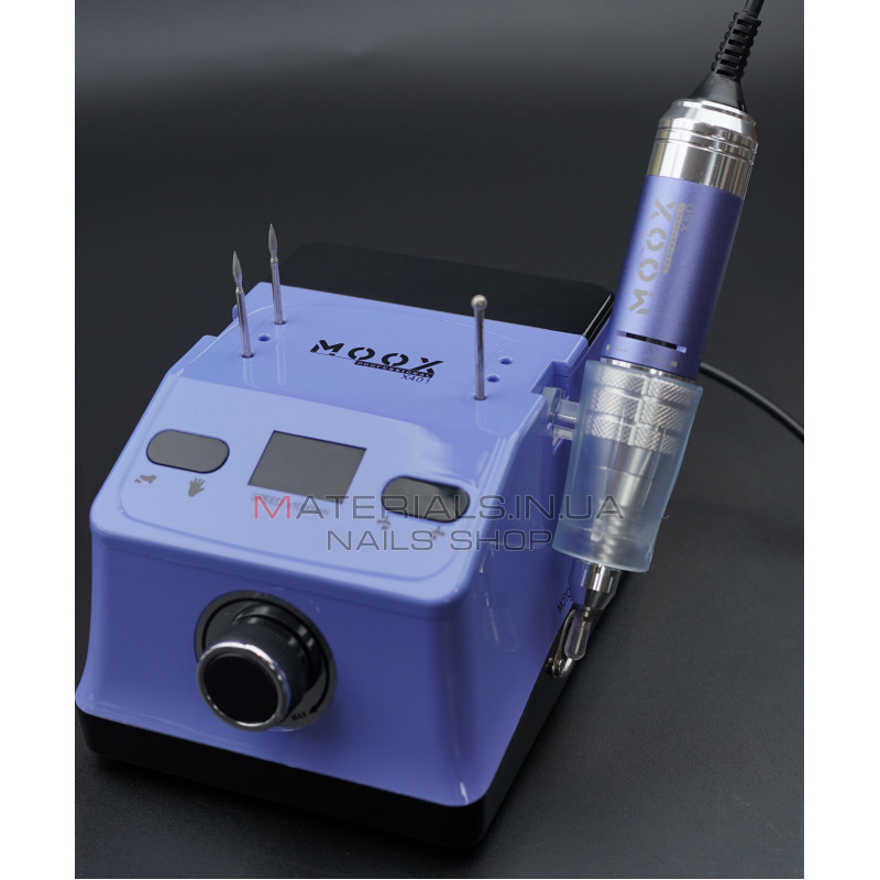 Фрезер Мокс X401 (Purple) на 50 000 об/хв. та 70W. для манікюру та педикюру Фрезер Мокс X401 (Purple) на 50 000 об/хв. та 70W. для манікюру та педикюру