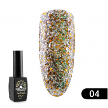 Гель лак Global Fashion Shiny (Пестрота), 8 мл, 04