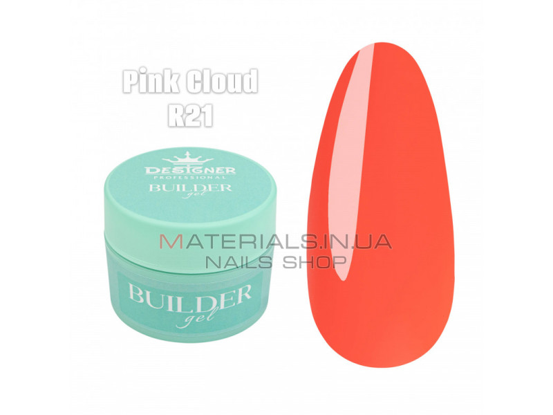 Builder Gel 15 мл., Дизайнер (Моделирующий гель) R21 Pink Cloud